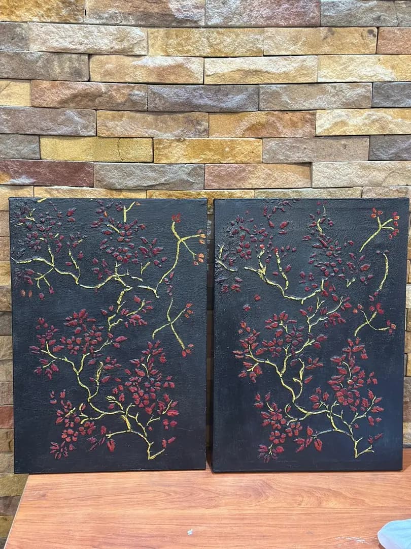 Blossom Branch Panel Pair