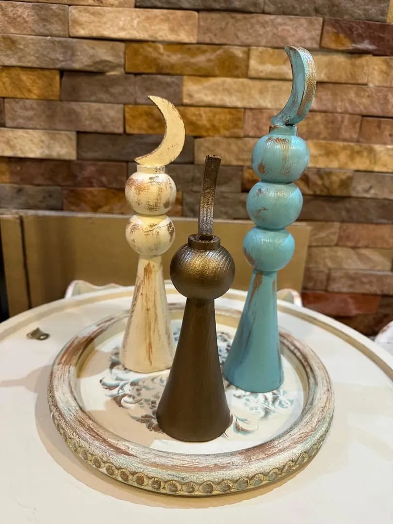 Crescent Finial Trio