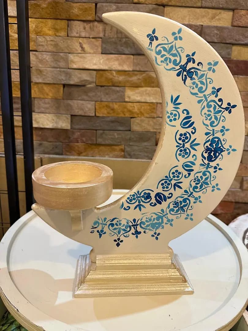 Crescent Moon Tea Light Holder