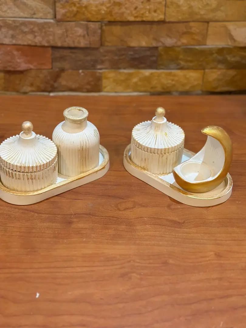 Gilded Kitchen Jar Set