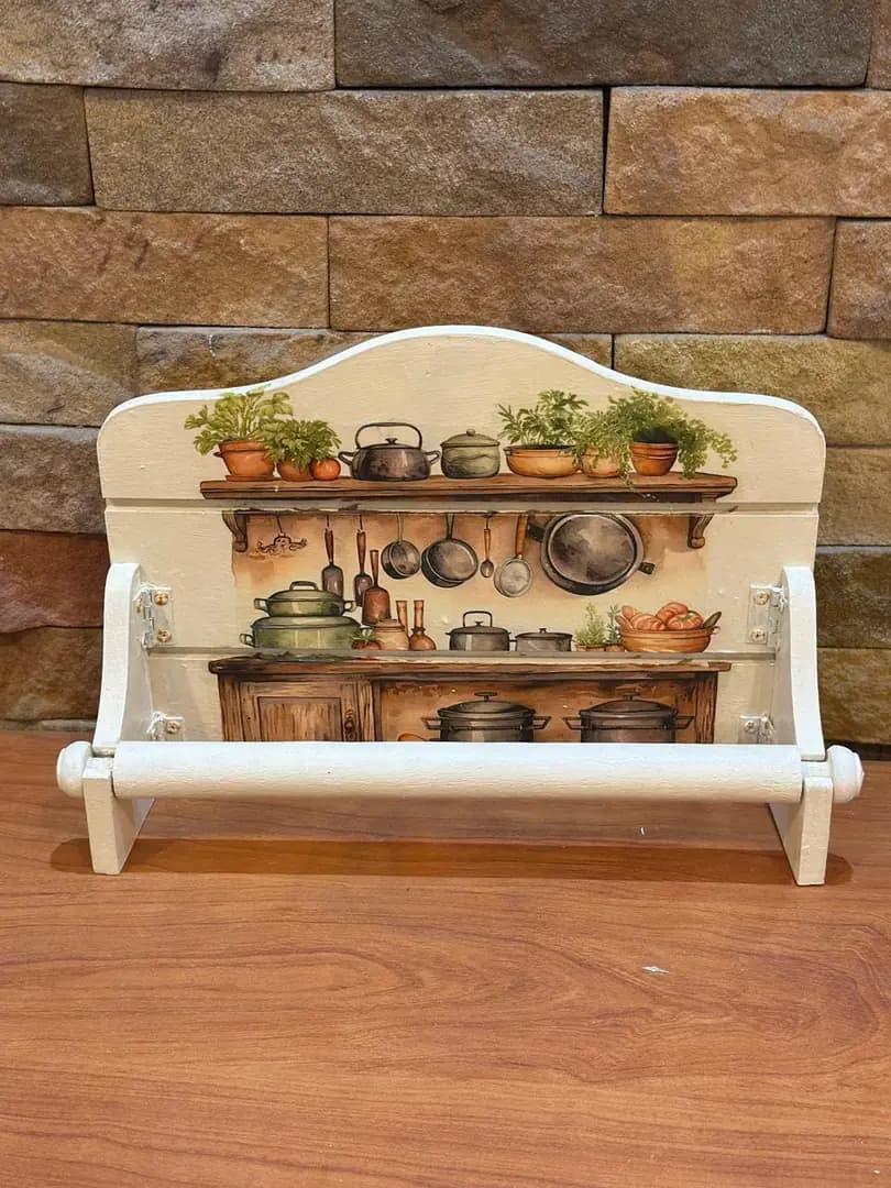 Kitchen Scene Napkin Holder