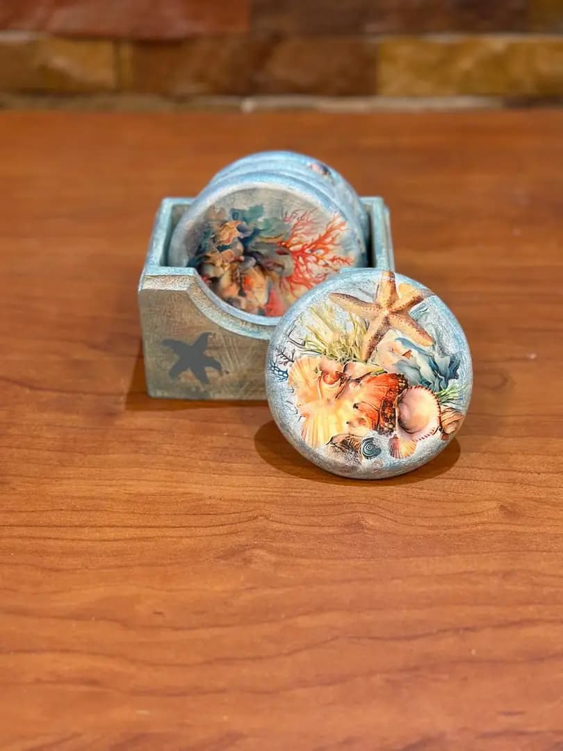 Seashell Coaster Set