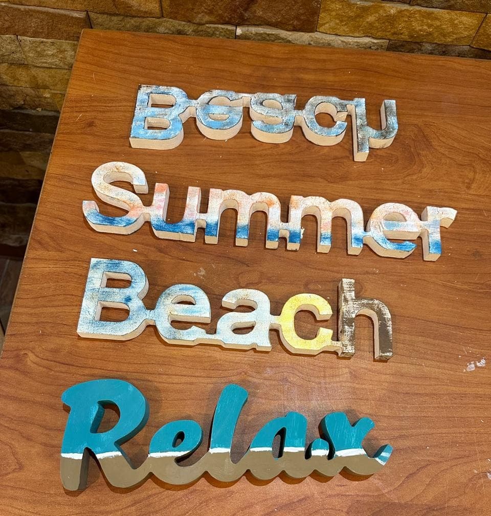 Beach Word Cutouts